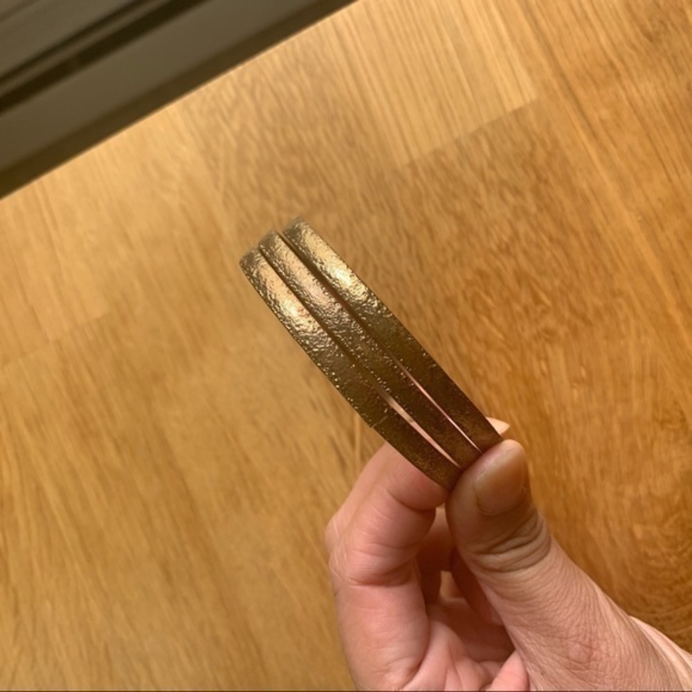 Rustic Gold Bangles Bracelets - Picture 8 of 8